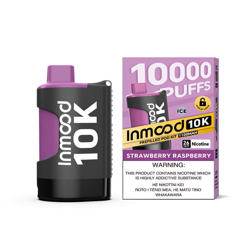 Inmood 10K Prefilled Pod Kit - Strawberry Raspberry