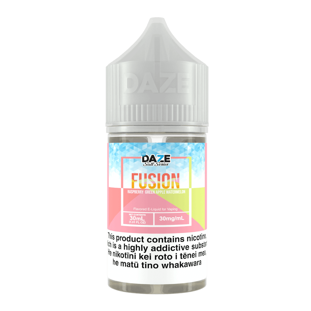 7DAZE Fusion Iced Salts - Raspberry Green Apple Watermelon - Vapoureyes