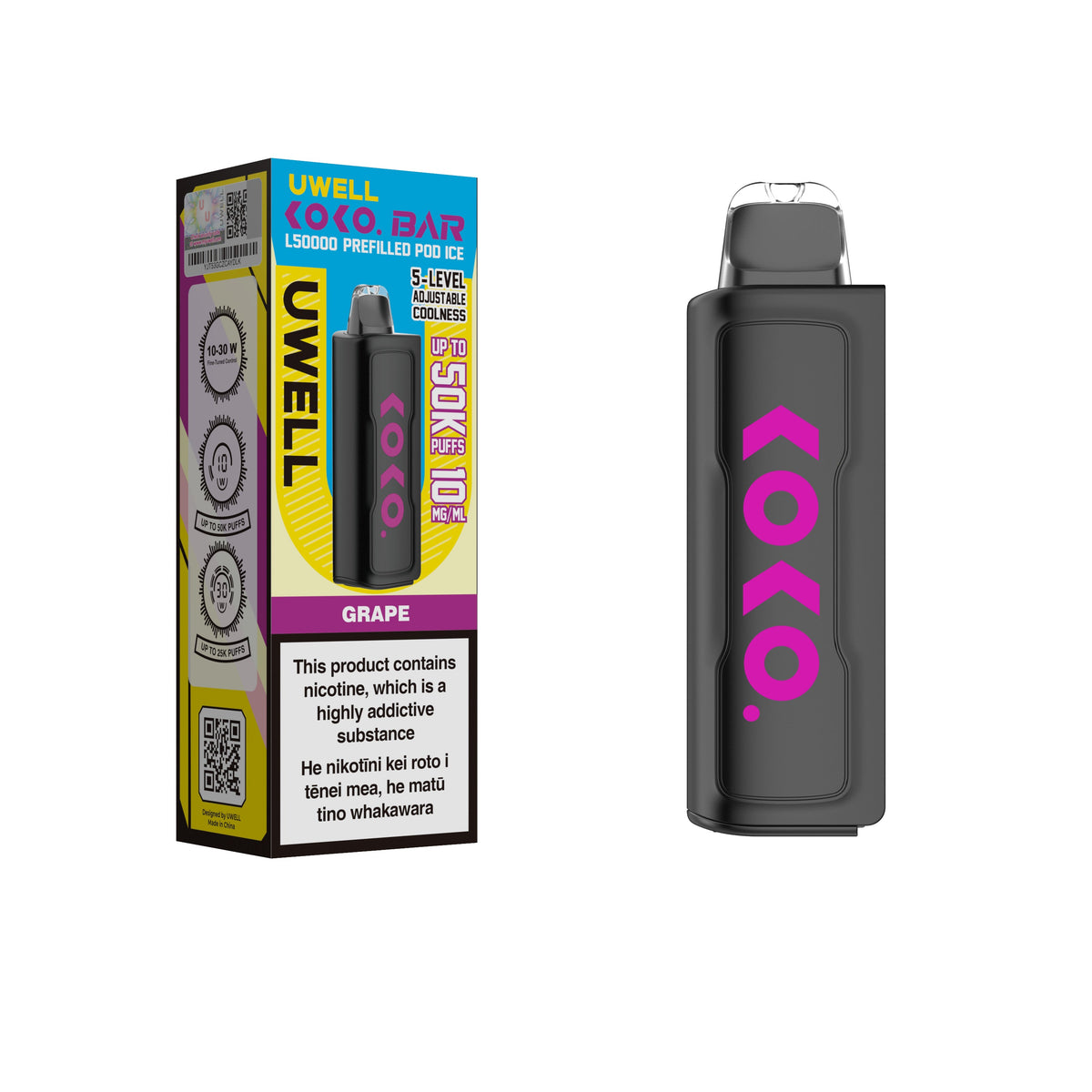 disposable vape nz near me UWELL - KOKO Bar L50000 Pod Ice Special Offers-Multi Buy 2 for £20 Microbar | Blackberry Slush Flavor:Pink Truffle Sundae