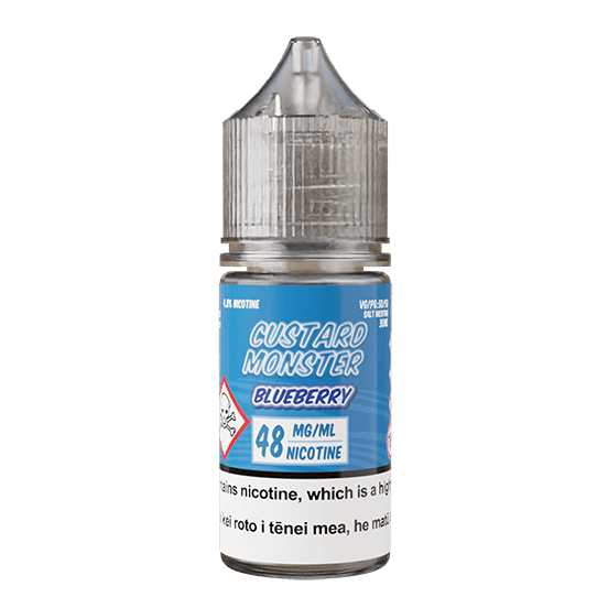 Custard Monster Salt - Blueberry - Vapoureyes NZ