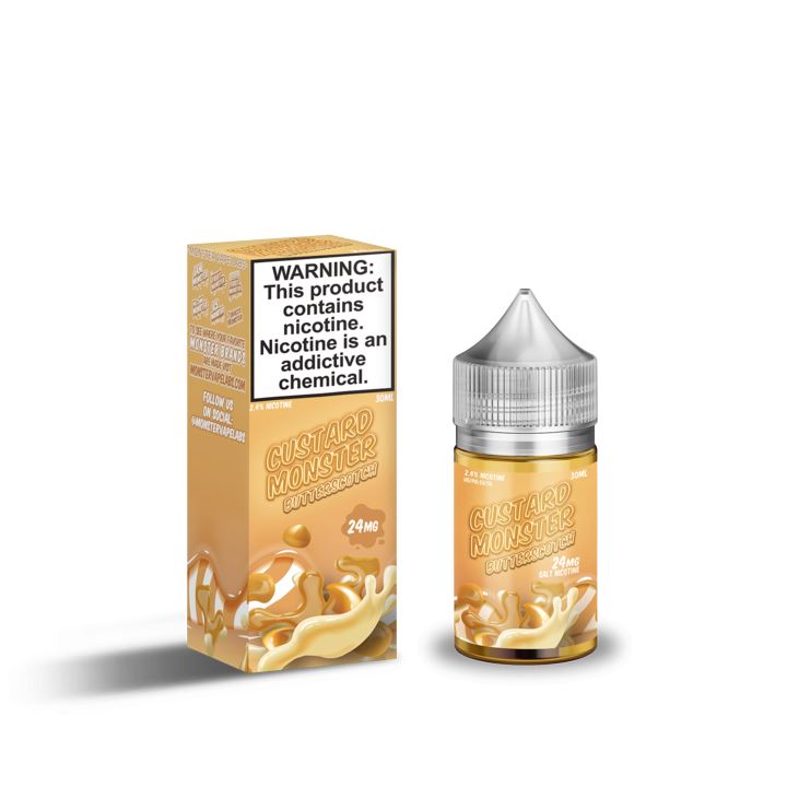 Custard Monster Salt - Butterscotch - Vapoureyes