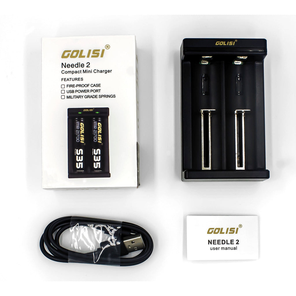 Golisi - Needle 2 USB Compact Mini Charger - Vapoureyes