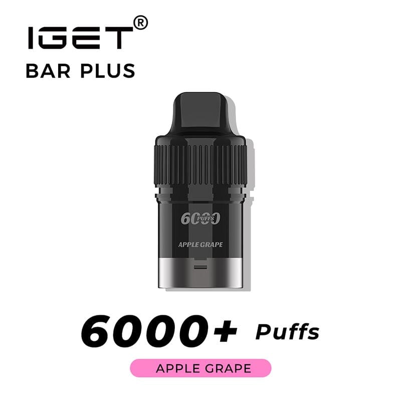 iGET Bar PLUS Pod (6000 Puffs) - Apple Grape - Vapoureyes