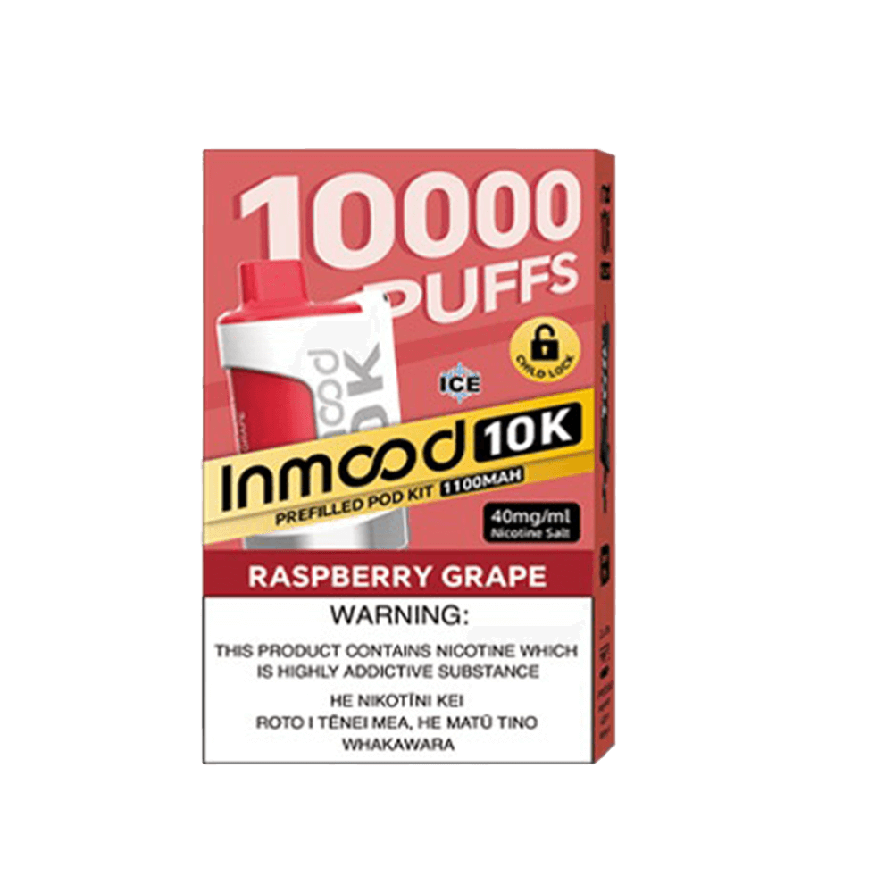 Inmood 10K Prefilled Pod Kit - Raspberry Grape - Vapoureyes