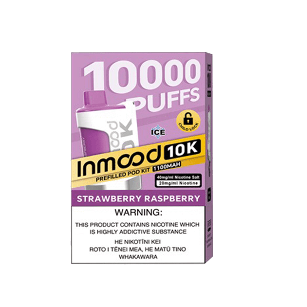 Inmood 10K Prefilled Pod Kit - Strawberry Raspberry - Vapoureyes