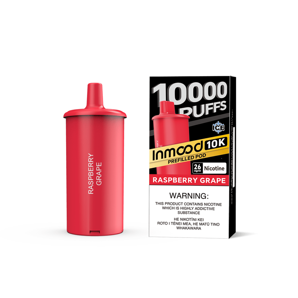 Inmood 10K Prefilled Pod - Raspberry Grape - Vapoureyes