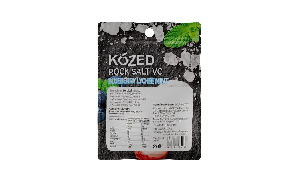 KOZED - Rock Salt Mints - Blueberry Lychee - Vapoureyes