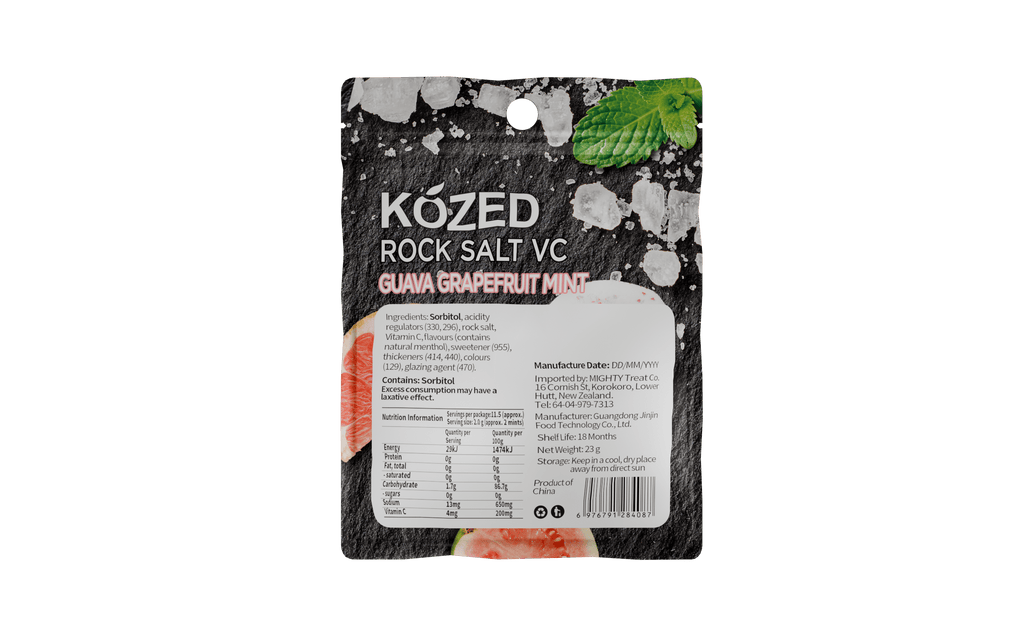 KOZED - Rock Salt Mints - Guava Grapefuit - Vapoureyes