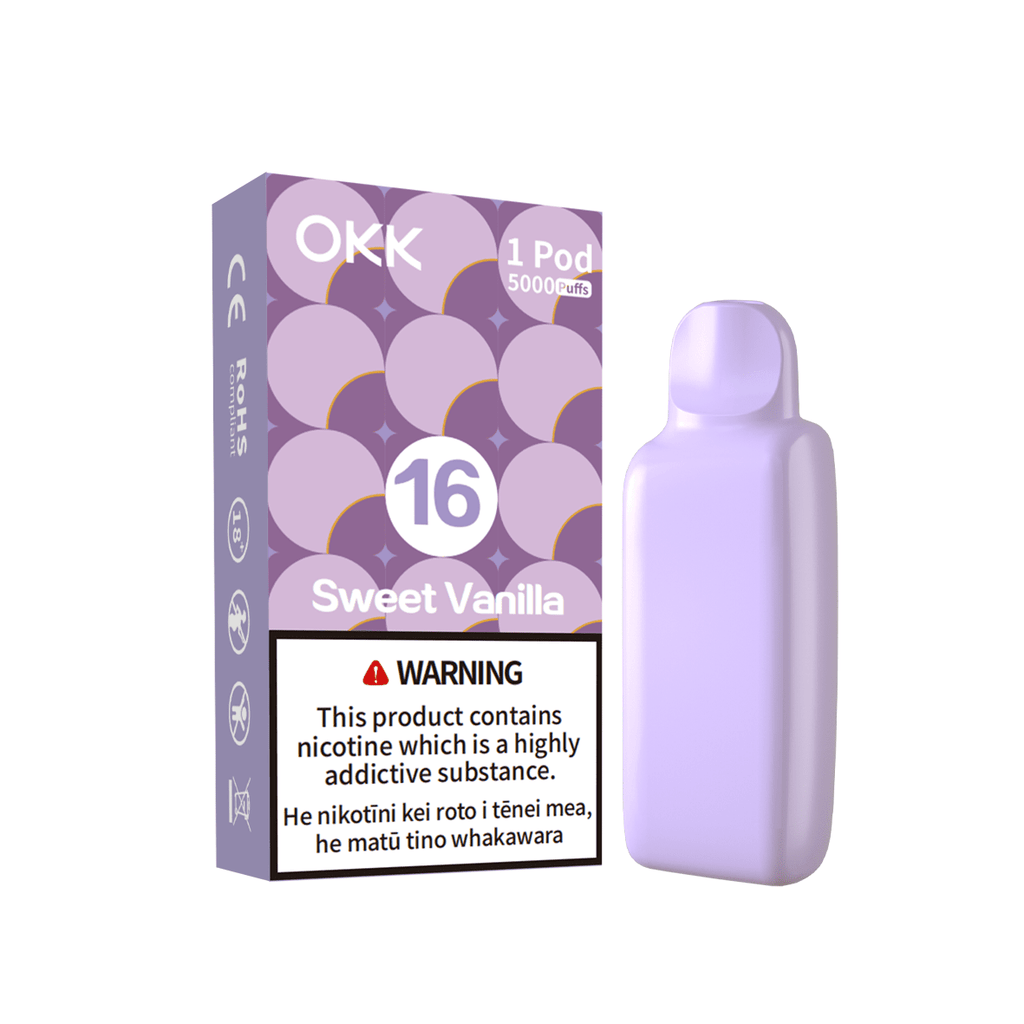 OKK CROSS II Pod (5000 Puffs) - Sweet Vanilla - Vapoureyes