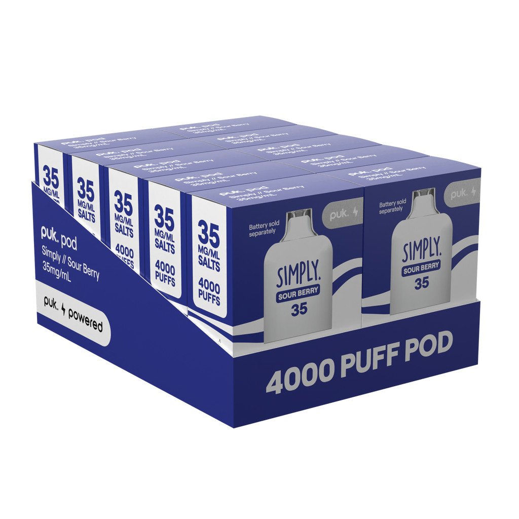 Simply - puk. Pod Carton - Sour Berry