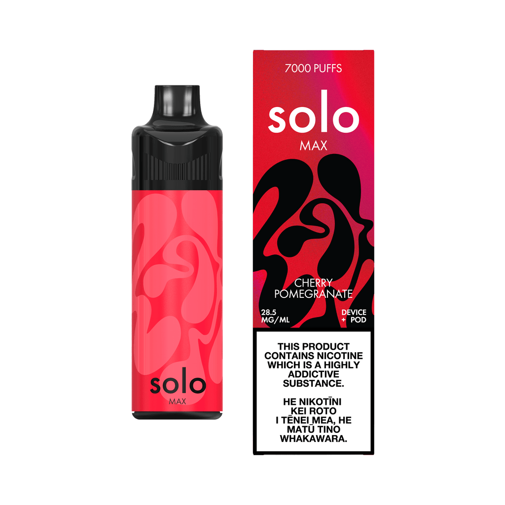 solo MAX Pod Kit (7000 Puffs) - Cherry Pomegranate - Vapoureyes