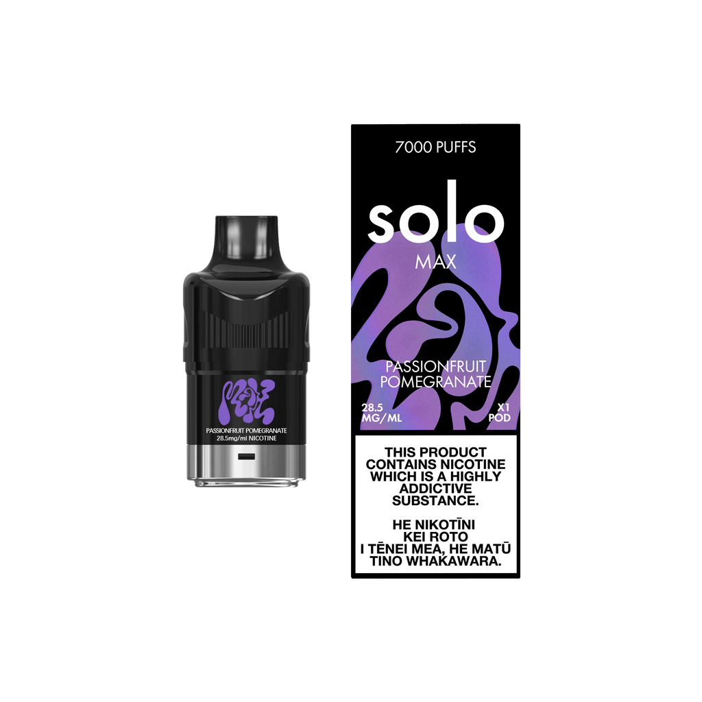 solo MAX Pod - Passionfruit Pomegranate - Vapoureyes