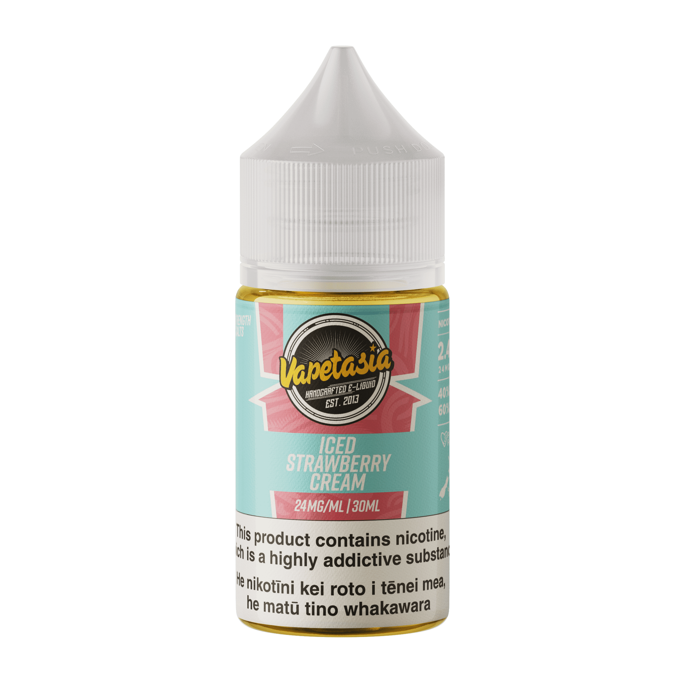 Vapetasia Salts Iced - Strawberry Cream - Vapoureyes